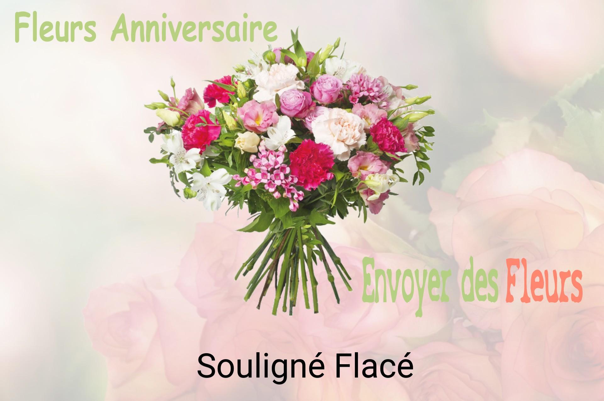 Bouquet de fleurs d’anniversaire livré à Souligné-Flacé