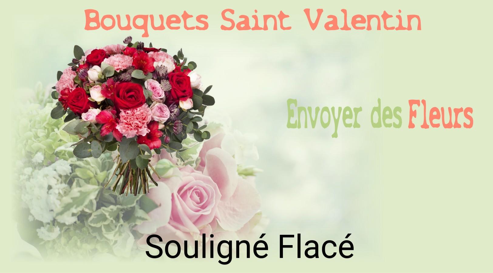 Roses de Saint-Valentin livrées à Souligné-Flacé